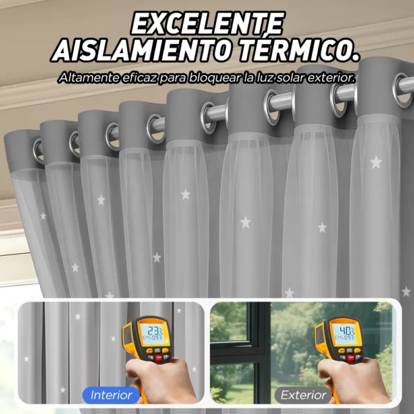 D_NQ_NP_2X_940653-CBT111989829983_052026-F-2pz-cortina-estrellas-blackout-opaca-214x160cm-cuarto-sala 2pz Cortina Estrellas Blackout Opaca 214x160cm Cuarto Sala