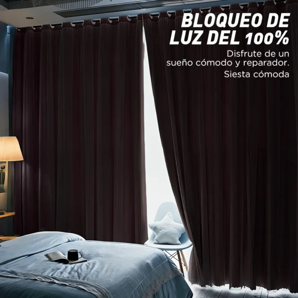 D_NQ_NP_2X_940920-CBT112167226531_052026-F-con-tul-cortina-blackout-280x220cm-para-habitacion-sala-2pcs Con Tul Cortina Blackout 280x220cm Para Habitacion Sala 2pcs