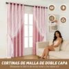 Cortina Estrellas Blackout 300 X 230 Cm, 2 Unidades | Habita