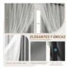 2pz Cortina Estrellas Blackout Opaca 280x240cm Cuarto Sala