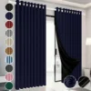 2 Panele Cortinas Blackout Para Ventana 280x270cm Habitacion