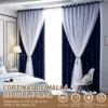 Cortina Estrellas Blackout 270 Cm X 215 Cm, 2 Unidades