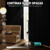 2 Panele Cortinas Blackout Para Ventana 300x230cm Habitacion