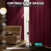 2 Panele Cortinas Blackout Para Ventana 320x240cm Habitacion
