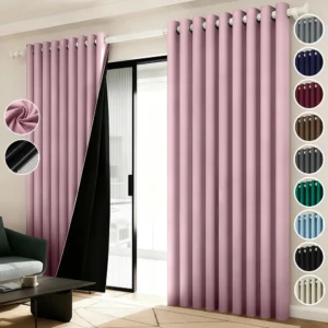 2 Panele Cortinas Blackout Para Ventana 274x217cm Habitacion