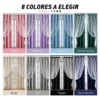 Con Tul Cortina Blackout 280x240cm Para Habitacion Sala 2pcs