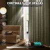2 Panele Cortinas Blackout Para Ventana 300x260cm Habitacion