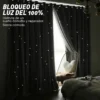 Cortina Estrellas Blackout 270 Cm X 215 Cm, 2 Unidades