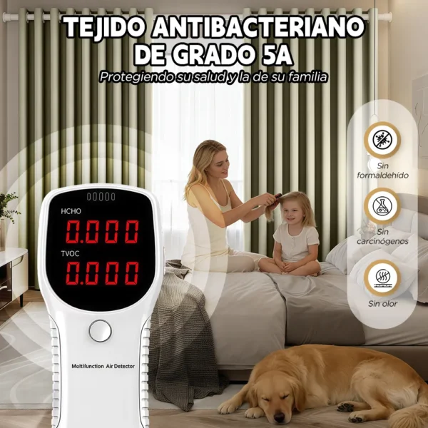 2 Panele Cortinas Blackout Para Ventana 300x260cm Habitacion