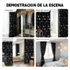 2pcs Cortina Blackout Luna Y Estrellas 280x220cm Cuarto Sala