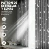 2pcs Cortina Blackout Luna Y Estrellas 264x214cm Cuarto Sala